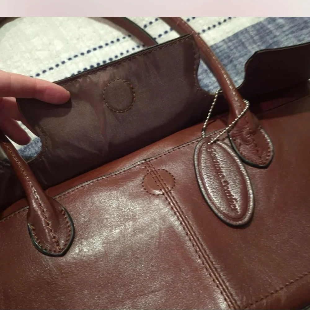 Wilson Leather bag Classic Brown Leather Shoulder dbag - Picture 6 of 7